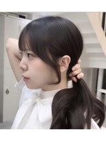 ジュベ 別府店(juve.)&nbsp;大人かわいい◆暗め透明感ショコラグレージュ顔周りカット
