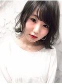 外ハネ☆切りっぱなしボブ☆アッシュ☆グレージュ