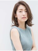 NORA★ERI大人女子小顔クラシカルワンカールデジタルパーマロブ