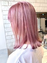 アイティー バイ アルバム 中野店(IT by ALBUM) ペールピンク_ハイライトカラーセミウェットウェーブ_ba305432