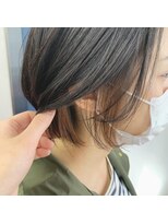 ヘアワークオーパス 吉祥寺(HAIR WORK OPUS) 大人ショート、ボブにナチュラルなインナーカラー アースカラー