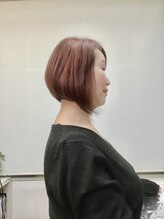 スターカット 大人の明るめボブ