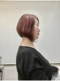 大人の明るめボブ
