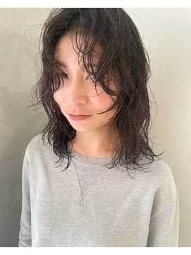 ガリカ 博多(Gallica) 【石河安奈】雰囲気のあるニュアンスパーマ/くせ毛風パーマ