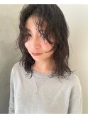 【石河安奈】雰囲気のあるニュアンスパーマ/くせ毛風パーマ