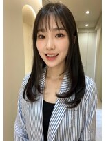 ドロシー 郡山桑野店(Dorothy)&nbsp;ベージュグレー黒髪レイヤーくびれヘア小顔10代20代30代40代