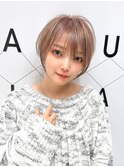 ミルクティーグレージュショート20代30代40代50代