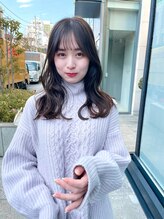 ノラ ヘアーサロン(NORA HAIR SALON) ナチュラル小顔前髪あり後れ毛サイドバング結べるボブくびれヘア