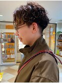 大人20代30代40代ハンサムショートパーマスタイル