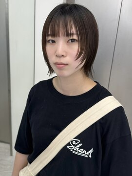 ビューナゴヤ 名駅(VIEW NAGOYA) 切りっぱなしボブ/ブルーブラック/ミニボブ/似合わせカット