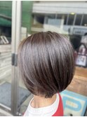 40代/50代/60代/白髪ぼかし/白髪ぼかしハイライト/ショートボブ