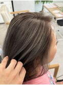 レディースハイライトカラーホワイトベージュ