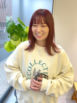 ハル 南平岸(HARU) ブリーチなしレッド