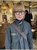 ボブルフ ベージュカラー ボブスタイル