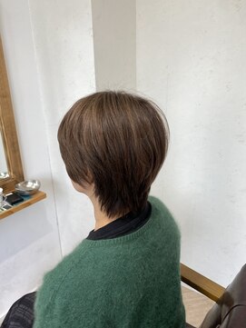 ハーツ(Heart's) 白髪ぼかしハイライトベージュショート