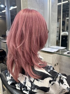 ウルフカット/ハイトーン/ピンク【池袋/本松】
