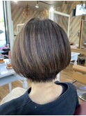 マッシュボブ　丸みボブ　ボブスタイル　大人かわいい　ボブ