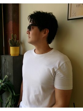 ヒントステーション フォーメンズ(HINTSTATION for Men's) 〈浅草 半個室〉 メンズショート/センターパート