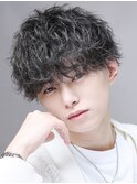 波巻ツイスパ無造作マッシュ