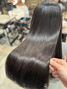 アディクト イースト 東陽町東口(addict EAST) うねりを抑える縮毛矯正＿ダークブラウン＿ロング［東陽町駅］