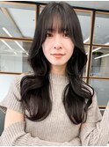 韓国風ヨシンモリ◎前髪パーマ×似合わせパーマコリアンブラック