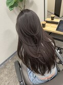 ロングレイヤー　ダークグレージュ