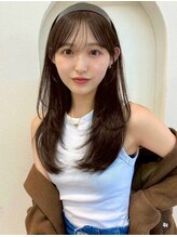 ノイ 銀座(noi) 顔周りレイヤーカットロングレイヤーベージュカラー