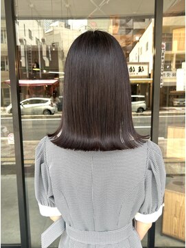 ラベンダーブラウン/酸熱トリートメント