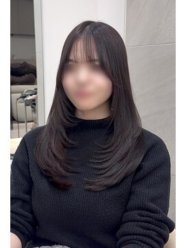 カノイ 銀座中央通り(KANOI) 顔タイプにピッタリな韓国レイヤー(耳下ろし版)