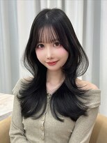 クム(kumu)&nbsp;レイヤーカット /縮毛矯正/前髪/顔周り/名古屋/栄/韓国サロン