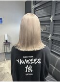 透明感寒色ミルクティー