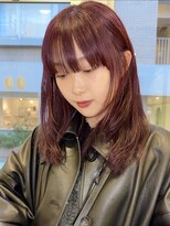 ベンジー 代々木上原店(benji) レイヤーカット ボルドー