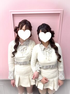 リアン(lien) サイドポニー×お団子ヘア♪