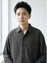 キビト(kibito) 黒髪短髪スパイキーショート短髪パーマ20代30代曙橋若松河田