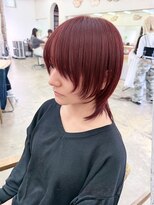 キサイ バズ(kisai BUZZ) 透明感バイオレットピンク/ウルフレイヤー/顔まわりカット