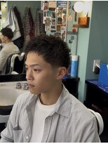タイト スワッグ バーバーワークス(TIGHT SWAG BARBERWORKS)&nbsp;スパイキーショートスパ×テーパーフェード
