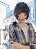 ハッシュカット/ウルフカット/クラゲカット/黒髪/SOLセンター南