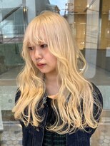 ヲタク(wotaku.)&nbsp;ブロンドヘアハイトーンブリーチケアブリーチリタッチ金髪ロング
