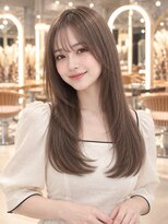 ウト(Uto)&nbsp;レイヤーカット/グレージュ/メテオ髪質改善/韓国風/京都四条烏丸