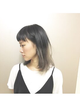 ピエドプールポッシュ(PiED DE POULE POCHE) グレーグラデーションカラー