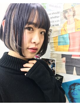 トロニー(TLONY) TLONY渋谷hori ミニボブ と インナーカラー