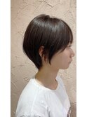 大人可愛いひし形ハンサムショート