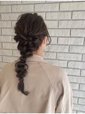 ロングの方から大人気☆編みおろしヘアセット！