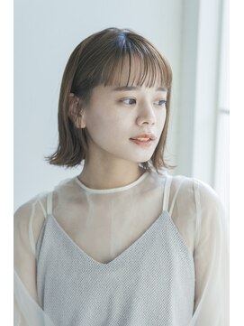 ガーデン タチカワ(garden tachikawa) 20代30代大人かわいいうる艶髪抜け感ヘア切りっぱなしミディアム