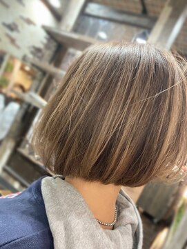 ヘアー クリエイト カルバリ(HAIR CREATE Calbari) 大人前下がりボブ