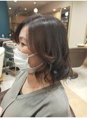 仙台D　巻き髪ミディアムレイヤーカールアレンジstyle