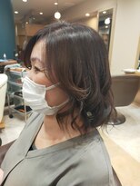 ヘアサロンアンドヘアメイクディー(hair salon hair make D)&nbsp;仙台D　巻き髪ミディアムレイヤーカールアレンジstyle