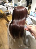 髪質改善×チェリーピンク