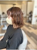 #ニュアンスカラー#ハイトーンカラー#前髪パーマ#20代・30代