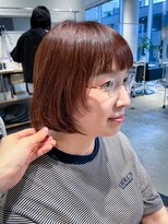 ヘアーエスクールシーユー 枚方T-SITE店(hair S.COEUR×Cu) 顔まわりウルフ　ウルフカット　レイヤーカット
